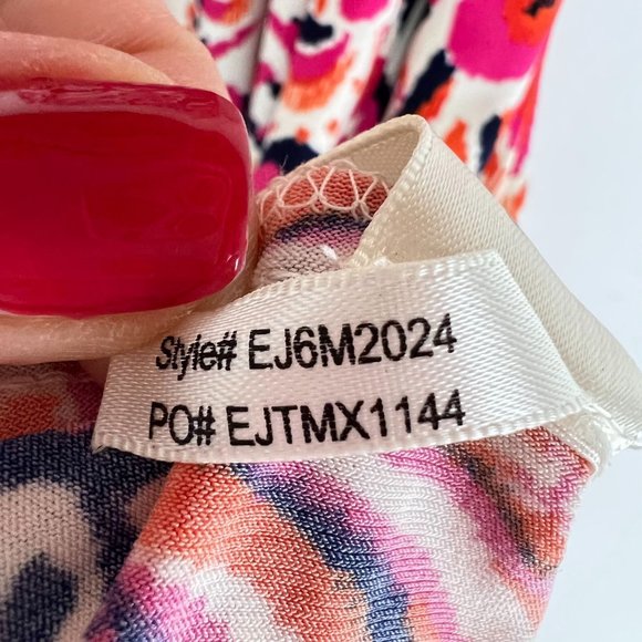 Eliza J Size 4 Floral Print Belt Fit & Flare Dress - Picture 5 of 7